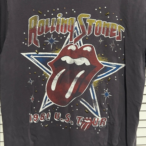Lucky Brand Gray Rolling Stones Tee - Picture 3 of 4